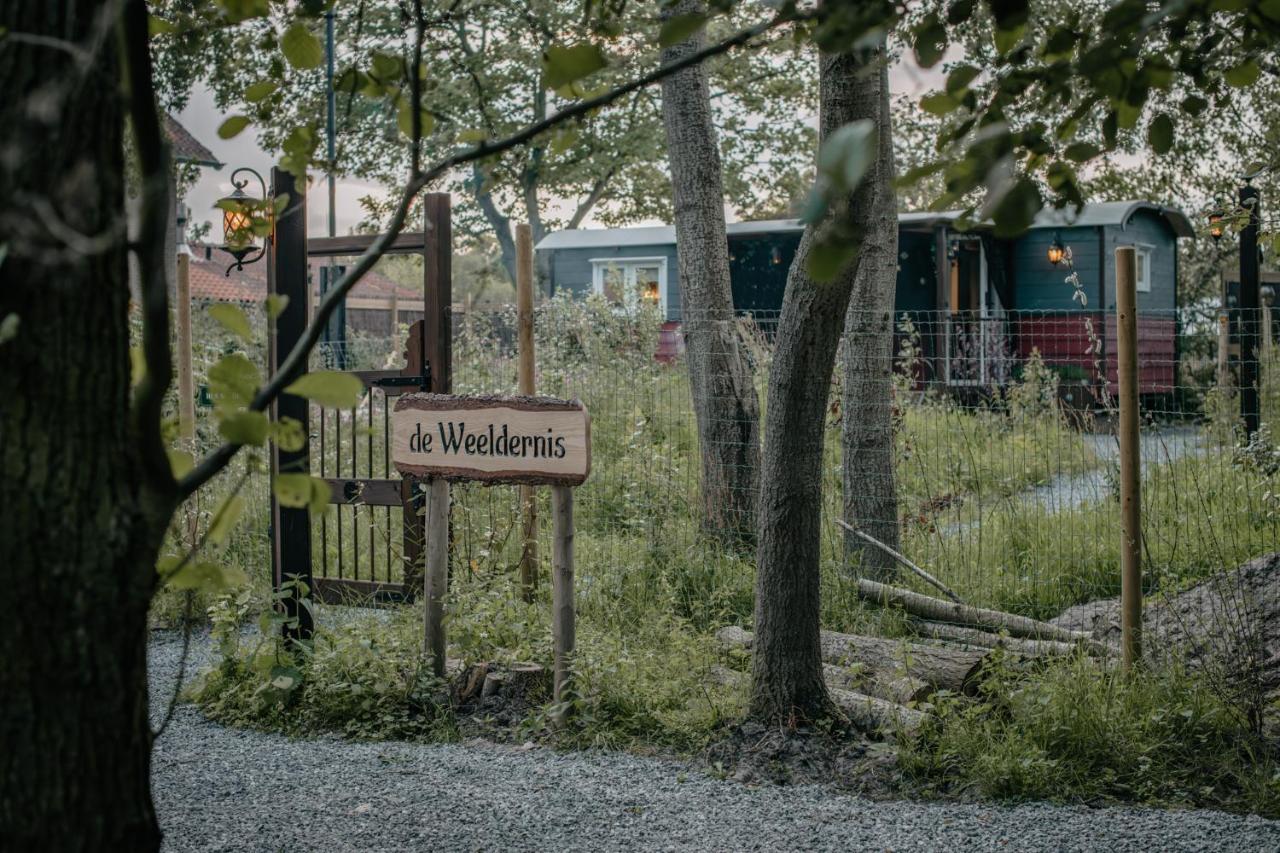 Villa Pipowagen De Zwerveling Aan Zee Oostkapelle Esterno foto